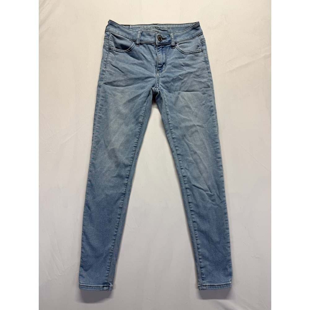 American Eagle Outfitters Super Stretch Jegging Jeans Womens 0 Blue Denim Casual